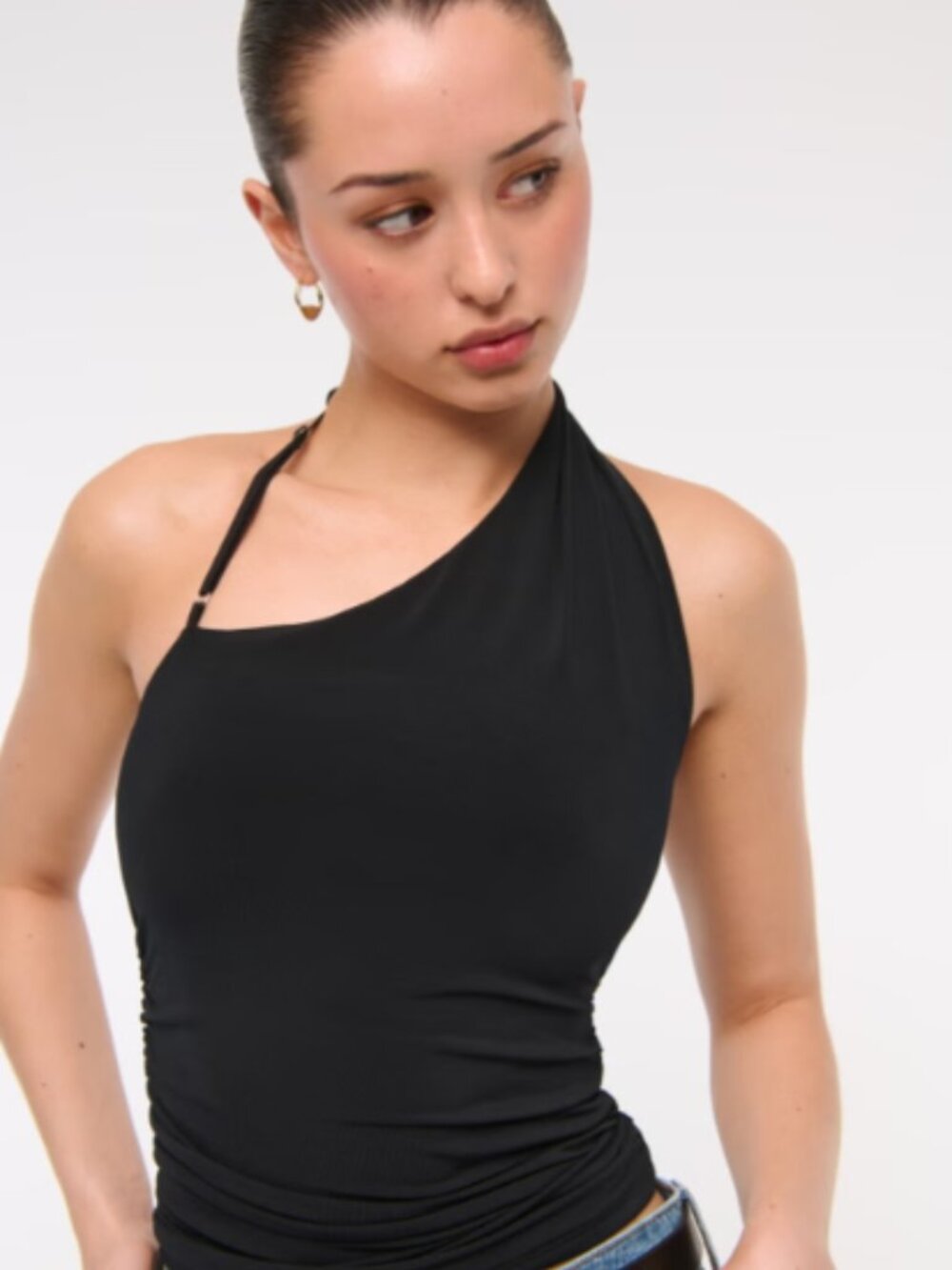 NWT Abercrombie & Fitch Asymmetric One-Shoulder Tank Women's M